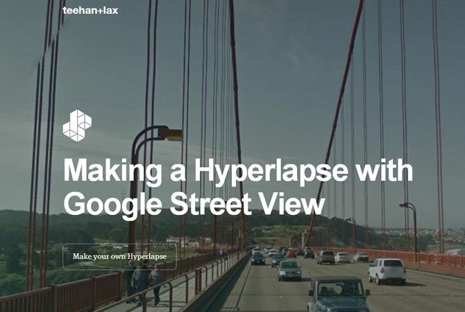 Hyperlapse : des petits films en accéléré avec Google Street View 1